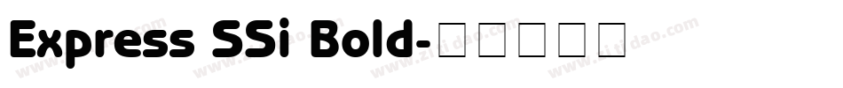Express SSi Bold字体转换